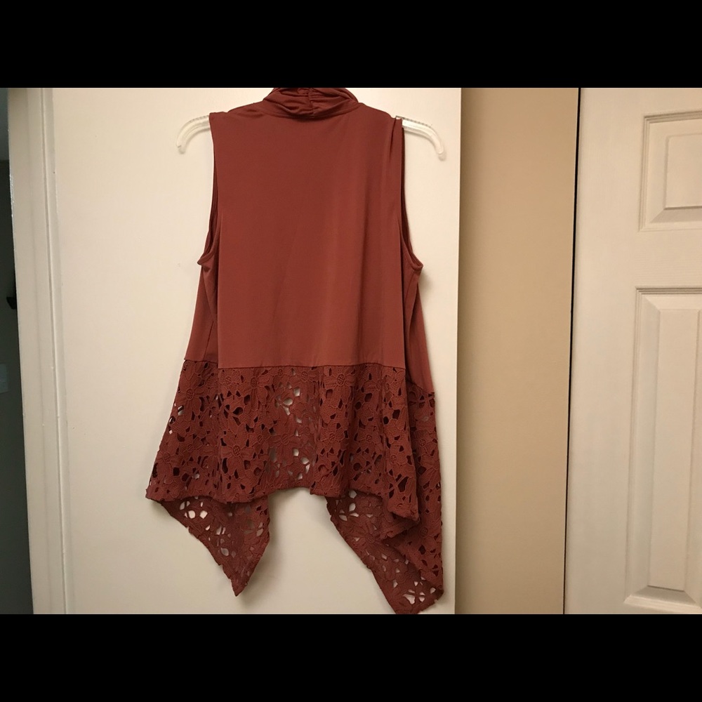 Rust Orange Vest Plus Size 18/20 New with tags